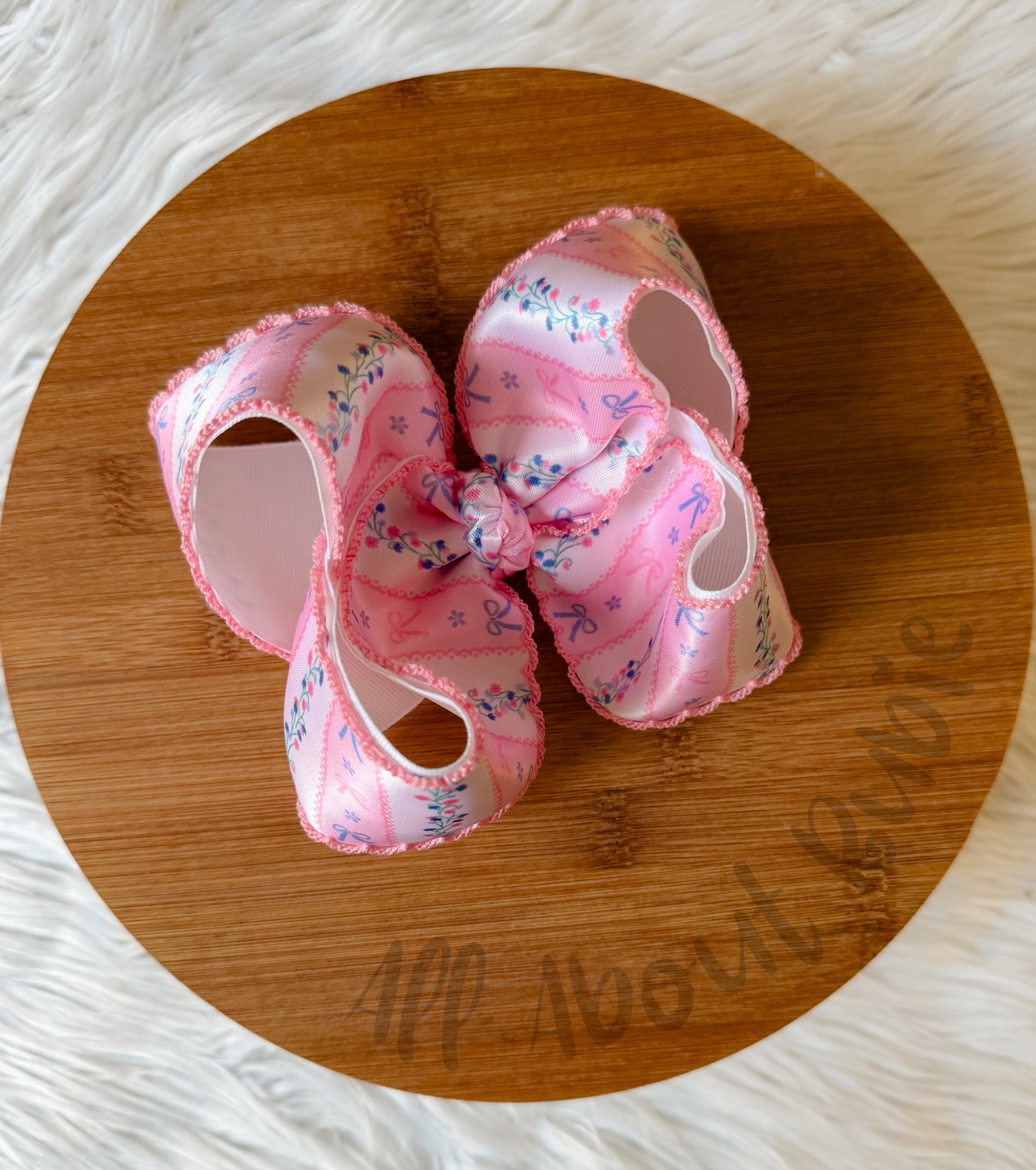 Satin Moonstitch Ribbon Bow