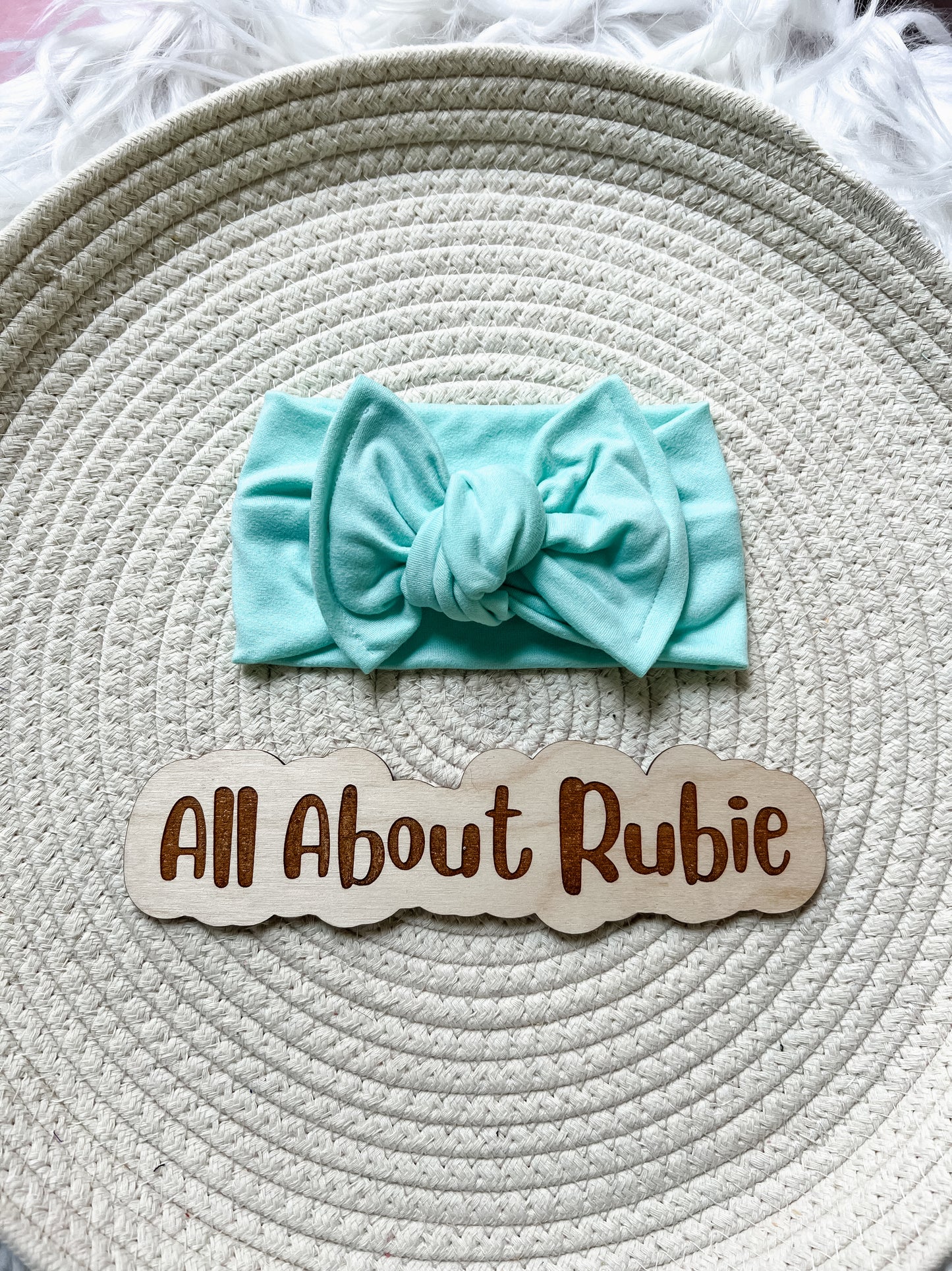 Aqua Leighton's Knotted Wrap