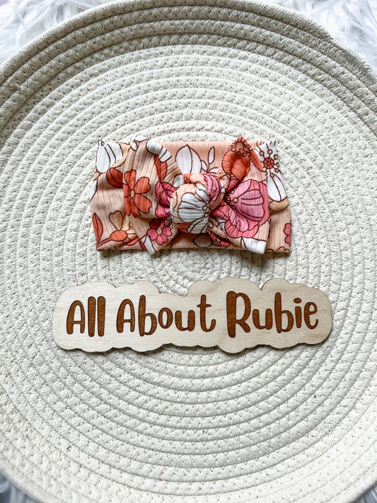 Boho Floral Leighton's Knotted Wrap