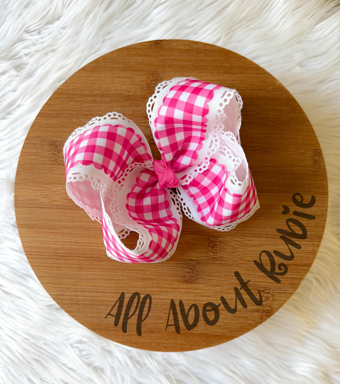 Gingham Ribbon Bow