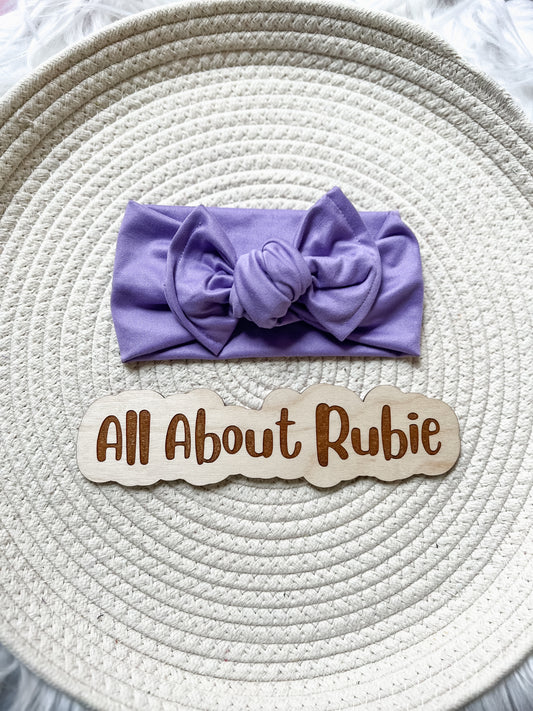 Purple Leighton's Knotted Wrap