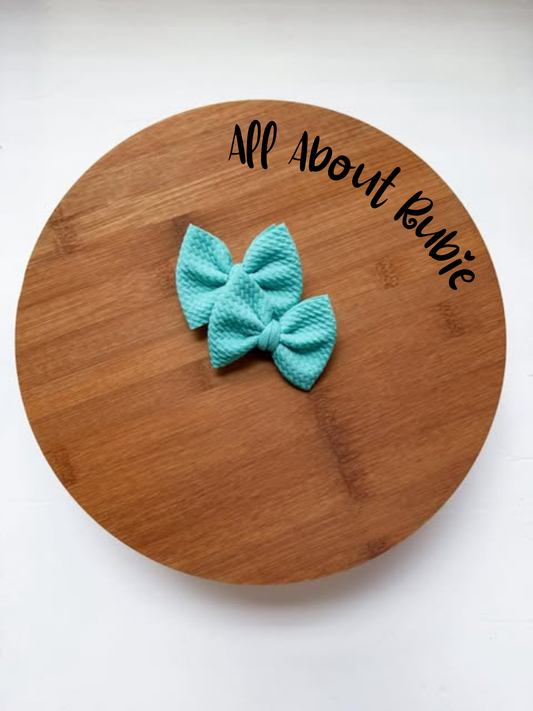 Bright Teal Baby Piggies CLIP