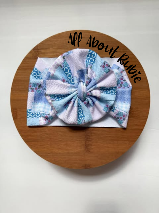 Blue Patchwork Messy Wrap- TODDLER
