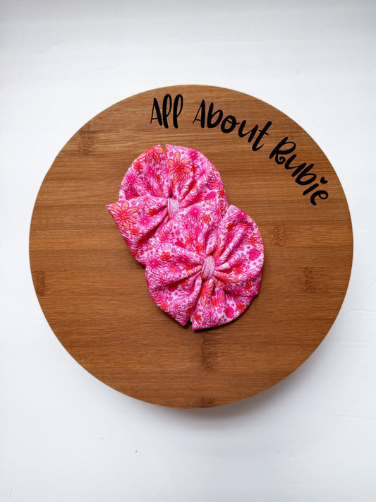 Raspberry Sherbet Floral Alina Joy Piggies CLIP