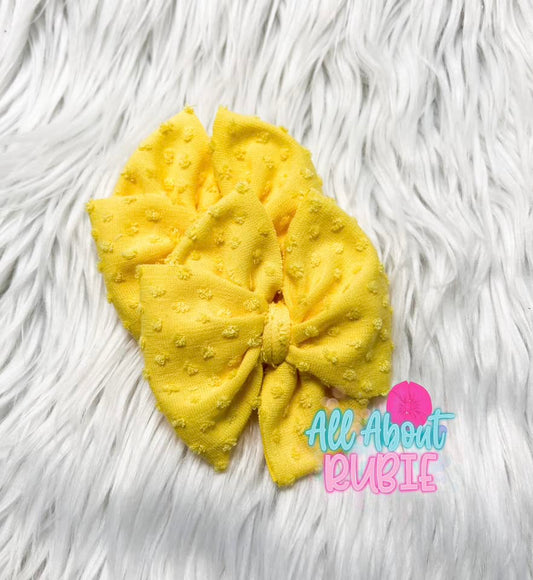 Yellow Swiss Dots